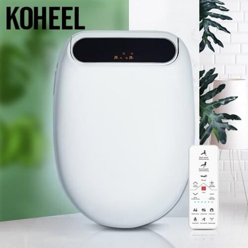 KOHEEL Intelligent Toilet Elongated Electric Bidet Cover Smart Toilet Seat Intelligent LCDLed Light Wc Smart Bidet