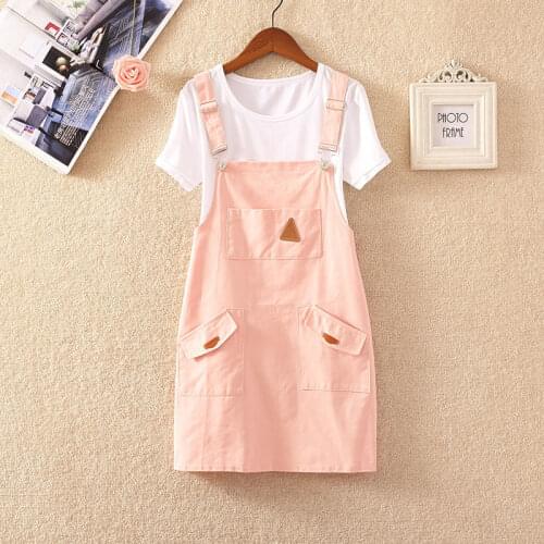 2021 Summer New Two Piece Set Women Casual Short Sleeve T Shirt + Elegant Vest Dress Set Women Fashion Korean Style 2pcs Set Q77