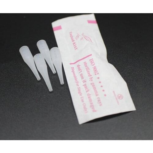 100Pcs 5RL Permanent Makeup Needle Tip Eyebrow Tattoo Needle Caps Nozzle For Sunshine & Giant sun G-8650 G-9740 Tattoo Machine