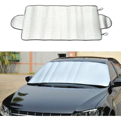 150cm x 70cm Automobile Universal Sunshade Cover Car Dust Car Sun Windshield Shade Waterproof Ice Cover Front Protector D4C1