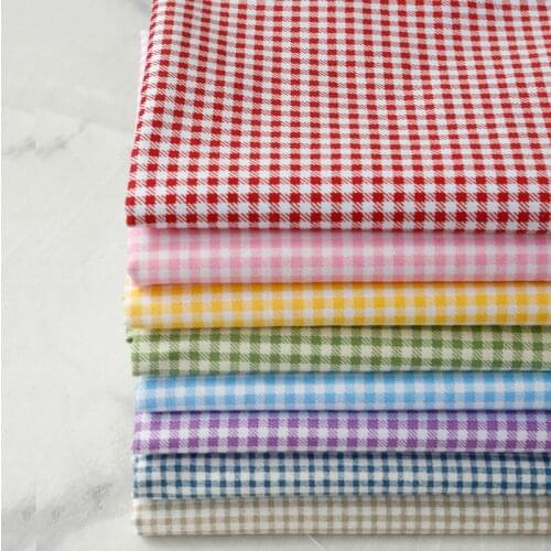 50x160cm Classic Plaids Twill Fabric Cotton Cloth Cutting Textile For DIY Handmade 12 Designs