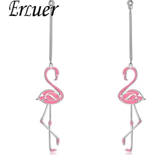 ERLUER Women's Silver Earrings