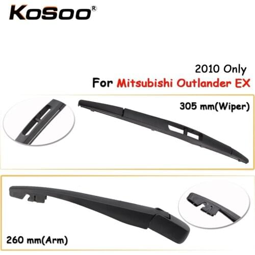 KOSOO Auto Rear Wiper Blade For Mitsubishi Outlander EX,305mm 2010 Only Rear Windshield Wiper Blades Arm Car Accessories Styling