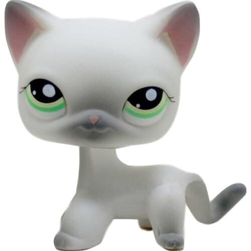 LPS Rare Animal Pet Shop Toys STANDARD Orange Cat #1710 With Green Eyes Cute Anime Toys For Kids