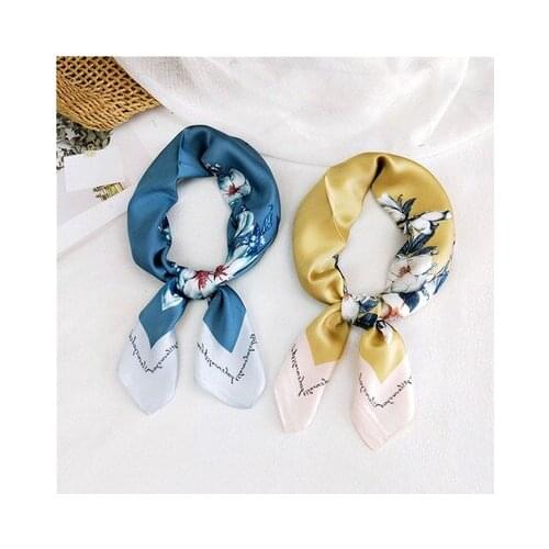 70*70cm Small Square Scarf Female Korean All-match Fashion Professional Neckerchief Scarf Scarf Thin Section