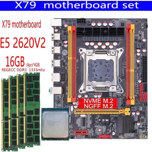HUANANZHI X79 4M motherboard LGA 2011 motherboard x79 chip suporte ECC REG memória e processador Xeon E5 SATA3.0 NVME M.2