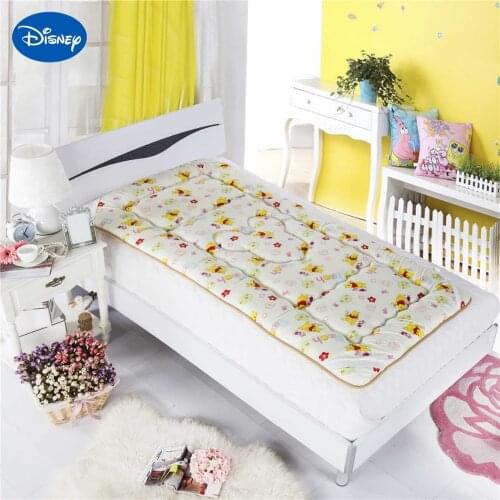 Disney Cartoon Winnie the Pooh Mattress Protection Pad Mattress Topper Bedding Children Adult Bed Berber Fleece Polyester 3 Size