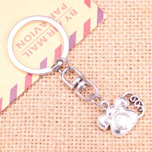 New Fashion Keychain 22x18mm telephone phone Pendants DIY Men Jewelry Car Key Chain Ring Holder Souvenir For Gift
