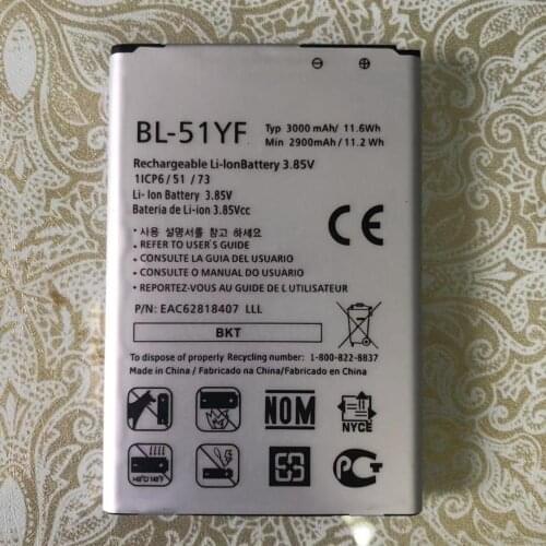 New Original LG BL-51YF Battery for LG G4 H815 H818 H810 VS999 F500 3000mAh