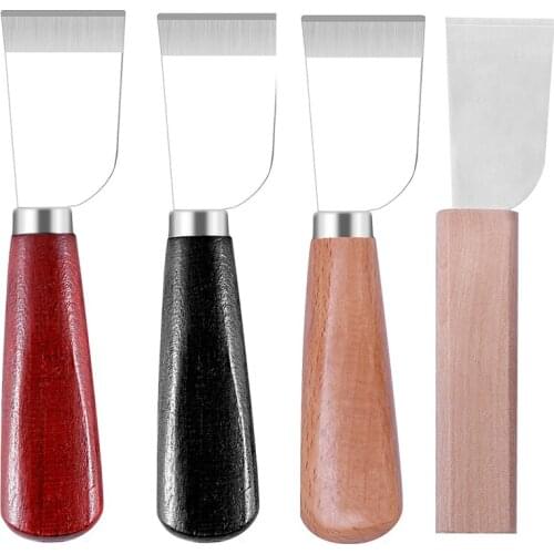 KAOBUY Leathercraft Knife With Wooden Handle Skiving Sharp Knife Leather Cutting Easy Trimming And Edge Skiving Handwork DIYTool