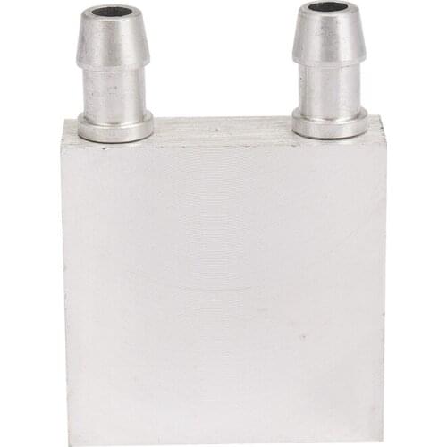 Primary Aluminum alloy Water Cooling Block 40x40mm for Liquid Water Cooler Heat Sink System Silver Use For PC Laptop CPU