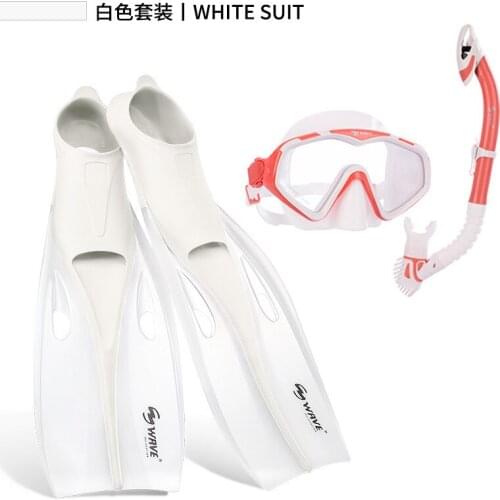 Adult Male And Female Professional Diving Goggles All Dry Silicone Snorkel Snorkeling Equipment Diving Fins