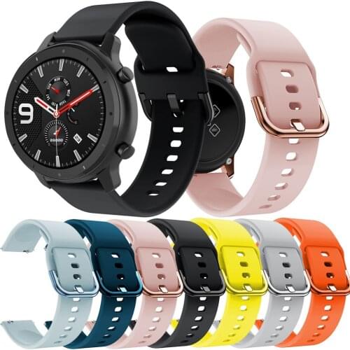 For Amazfit GTR 42mm Sport Silicone Strap Watch Band Rubber Bracelet Belt Watchband For Xiaomi Huami Amazfit GTR 47mm/GTS Correa