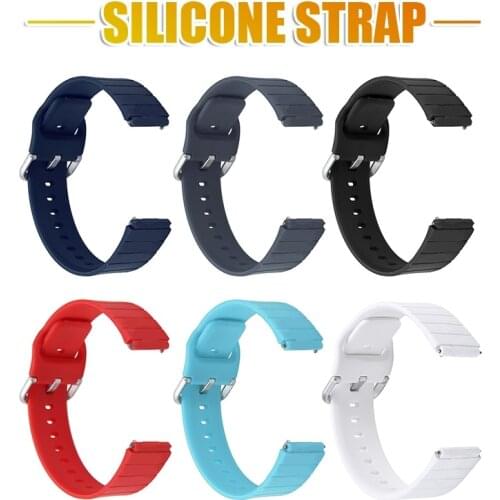 19 mm Watchbands For Xiaomi Haylou Solar Sport Replacement Strap Casual Silicone Adjustable Wrist Band Watch Accessories