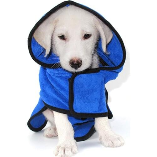 Dog Towel Bathrobe Lightweight Durable Towel Soft Super Absorbent Cotton Bath Cat Pet Towel