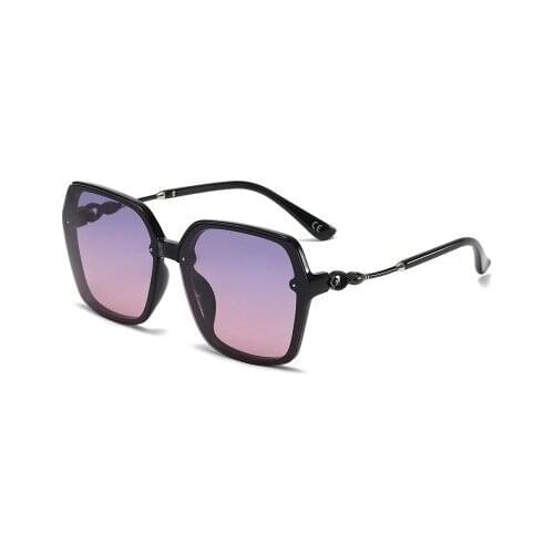 2021 Square Metal Gradient Ball Lady Driving Sunglasses Sun Glasses Polarized Women