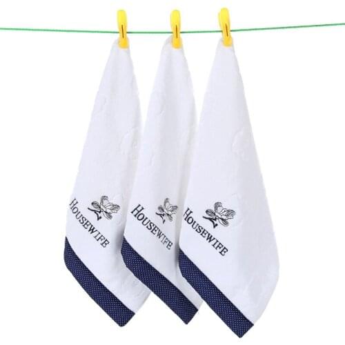 Thick Soft And Breathable White Cotton Jacquard Face Towel Travel Sport Towel 33*74Cm/Pcs TJ3770