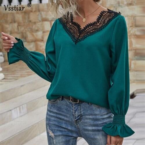 Зеленые блузки Vsstiar China At AliExpress