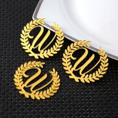 Gold Wedding Place Cards Personalized Acrylic Laser Cut Names Place name settings name tags Wedding Decoration mariage Signs