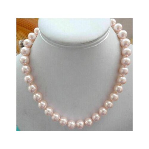 10mm Genuine Rainbow Black South Sea Shell Pearl Round Beads Necklace 18'' AAA