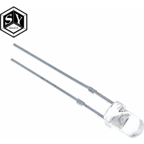 10pcs/lot F3 5 Colors Ultra Bright 3MM Round Water Clear Green/Yellow/Blue/White/Red LED Light Lamp Emitting Diode Dides Kit