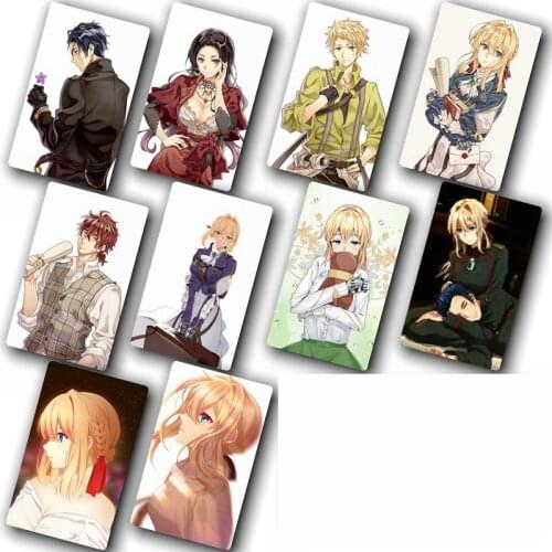 200 pcs/lot Anime Card Stickers Violet Evergarden DIY Decoration Bus ID Card Sticker Kids Classic Toys Collection gift