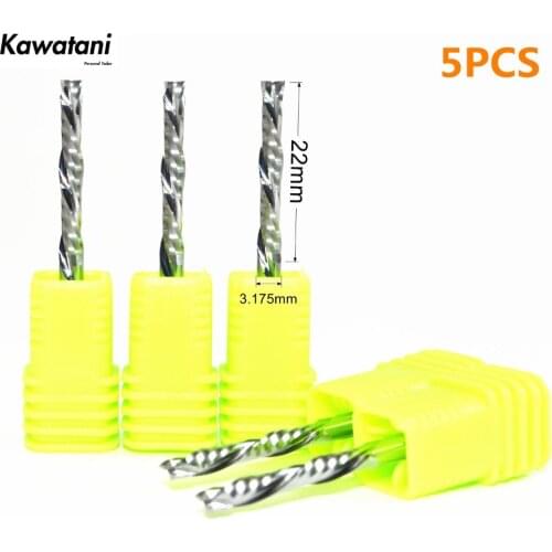 3.175mm*22mm-2 flutes up and down cut milling cutter,woodworking router bit,cnc solid carbide,PVC,acrylic,compound engraving bit
