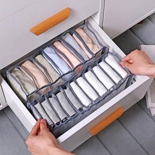 3 Pcs/set of Multi-mesh Clothing Storage Box, Mesh Compartment, Bra, Underwear Storage Bag, Household Drawer, Practical Lattice