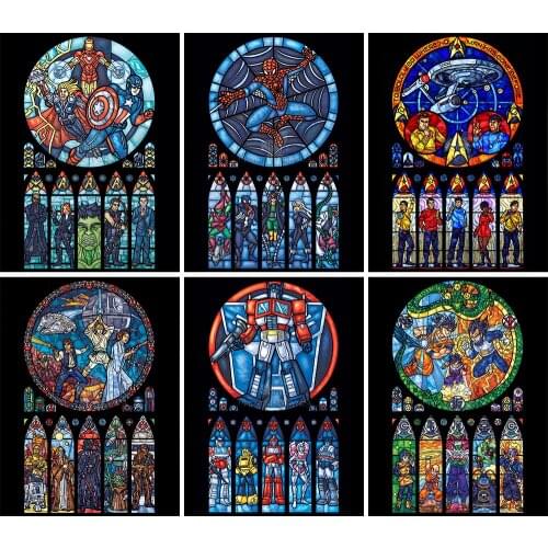 5D DIY Diamond Painting Marvel Princess Magician Cartoon Character Full Square Round Set Embroidery Cross Stitch Home Decor Gift