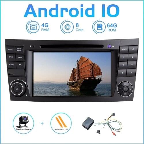 ZLTOOPAI 128GB Android 10 Auto Stereo For Mercedes Benz E-Class W211 E300 CLK W209 CLS W219 Car Multimedia Player Fiber Decoder