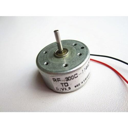 5 teile/los Marke neue 300 micro DC motor RF-300C-11440 geräuscharm durchmesser: 24,5mm 5V 6000RPM motor