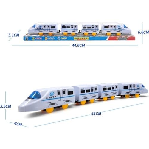Trackless Train Toy Baby Plastic Train High-Speed Train Model Toy Realistic Train Toy Toy Tumbling High-Speed Train Mode