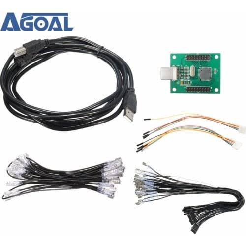 Arcade To USB Controller Wiring Kit 2 Player For MAME Keyboard Encoder