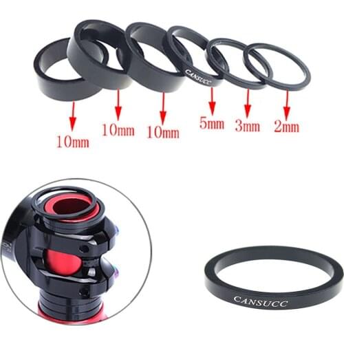 6pcs Bicycle Headset Washer Fork Spacers Kit Handlebar Washer Ring Gasket Front Fork Mtb Bicycle Stem Cycle Accessories