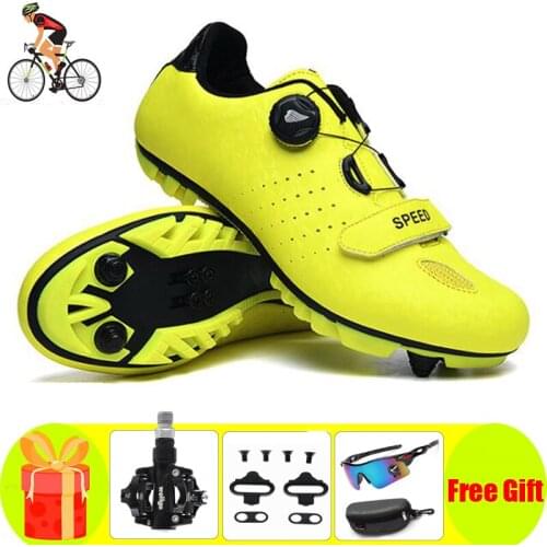 Sapatilha Ciclismo MTB Self-locking Nonslip Mountain Road Bike Sneakers Cycling Shoes Men Sneakers Professional Cycling Shoes