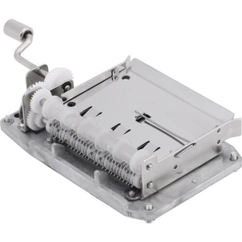 30 Note Tape Hand Crank Mechanical Musical Box Movement + Hole Puncher+ 20 Blank Strip Tapes for DIY Hand Cranked Music Box