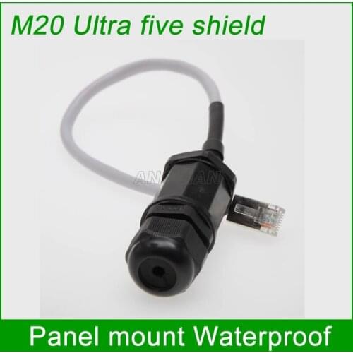 M20 Ultra five class shielding connector RJ45 gigabit plug Ethernet LAN Waterproof Connector Telecom quickly assembly adapter
