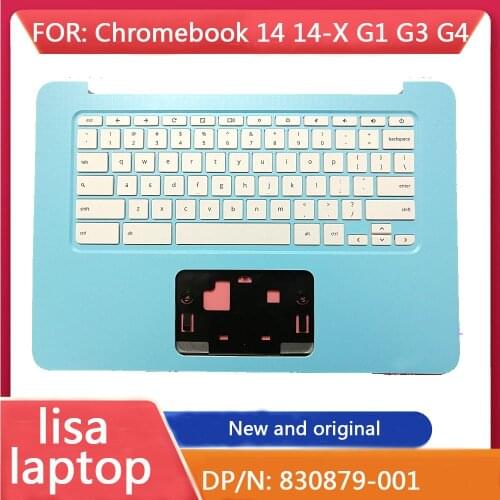 New for HP Chromebook 14 14-X G1 G3 G4 Palmrest US Keyboard Upper Cover Upper Cover Touchpad 830879-001