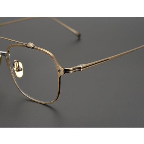 Titanium Pilot Glasses Frame Men Women Vintage Square Eye Glasses Retro Optical Eyeglasses Frames Man Clear Eyewear Oculos Gafas