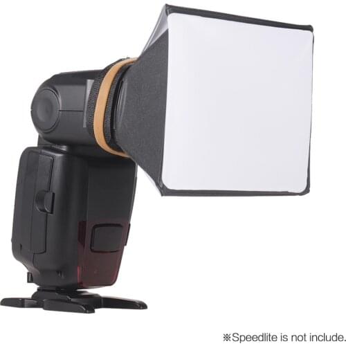 Portable Photography Softbox Flash Diffuser Mini Softbox Kit for Canon EOS Nikon Olympus Pentax Sony Sigma DSLR Speedlite Flash
