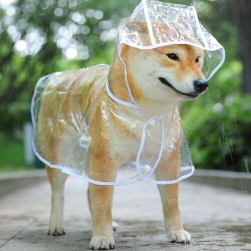 French Bulldog Transparent Raincoat Pet Dog Clothes for Small Dogs Clothing Chihuahua Waterproof Hoodies Dog Accessories PC1570