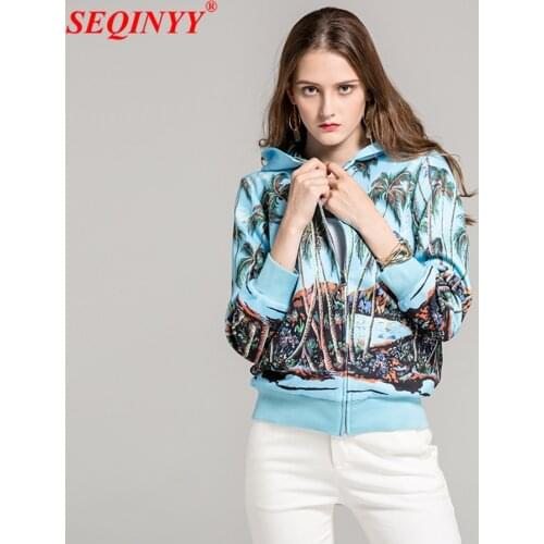 Женские куртки с капюшоном SEQINYY China At AliExpress