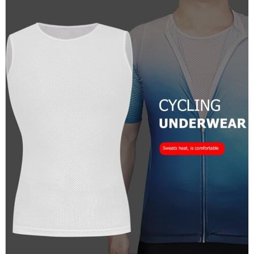 Mesh Sport Cycling Underwear Men Sports Quick Dry Sleeveless Mesh Shirt Male Sports Undershirt Sleeveless Underwear