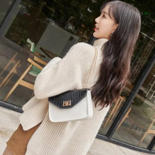 Golden Ball Handbags 2021 New One-shoulder Messenger Rhombic Chain Texture All-match Handbag L1132