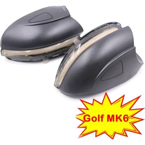 FOR VW Golf MK6 GTI 6 R line Dynamic Blinker Side Mirror indicator For Volkswagen VI R20 LED Turn Signal Light Touran
