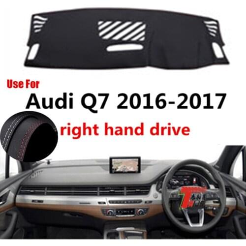TAIJS Factory Dust resistant anti UV Leather Car Dashboard Cover For Audi Q7 2016 2017 Right Hand Drive