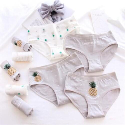 6 Fashion Cotton panties womens Childrens Girls Underwear Kids shorts priefs Comfort Multi-color SQ-HUN-6P