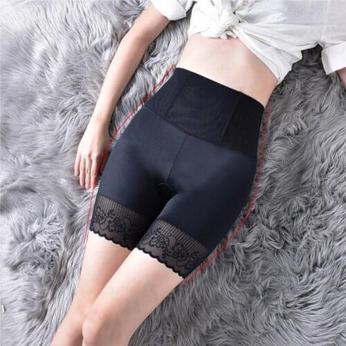 Cozy High Waist slip Shaper Shorts lace edge hip lift Shapewear Underwear slimmer Summer leggings