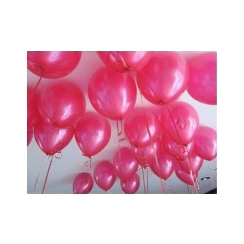 20 pcs Metallic Dark Pink Fuchsia Balloon Birthday With Helium Flying party material