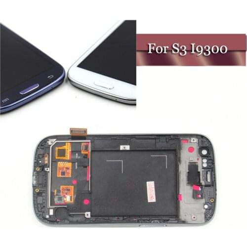 Highscreen I9300 LCD Replacement Compatible For Samsung Galaxy SIII S3 i9300 LCD Display Touch Screen Digitizer Assembly Blue